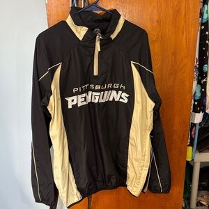 Pittsburgh Penguins Black and Gold Windbreaker